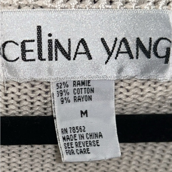 VINTAGE CELINA YANG EMBROIDERED BEADED PEARL CARDIGAN RARE - Picture 7 of 7